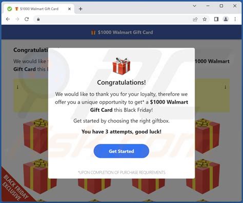 Walmart fraudulent website